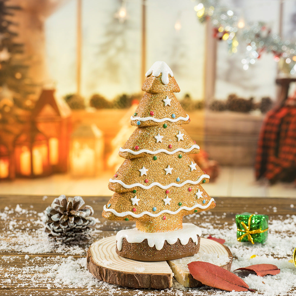 Gingerbread Christmas Tree Tabletop Holiday Decoration