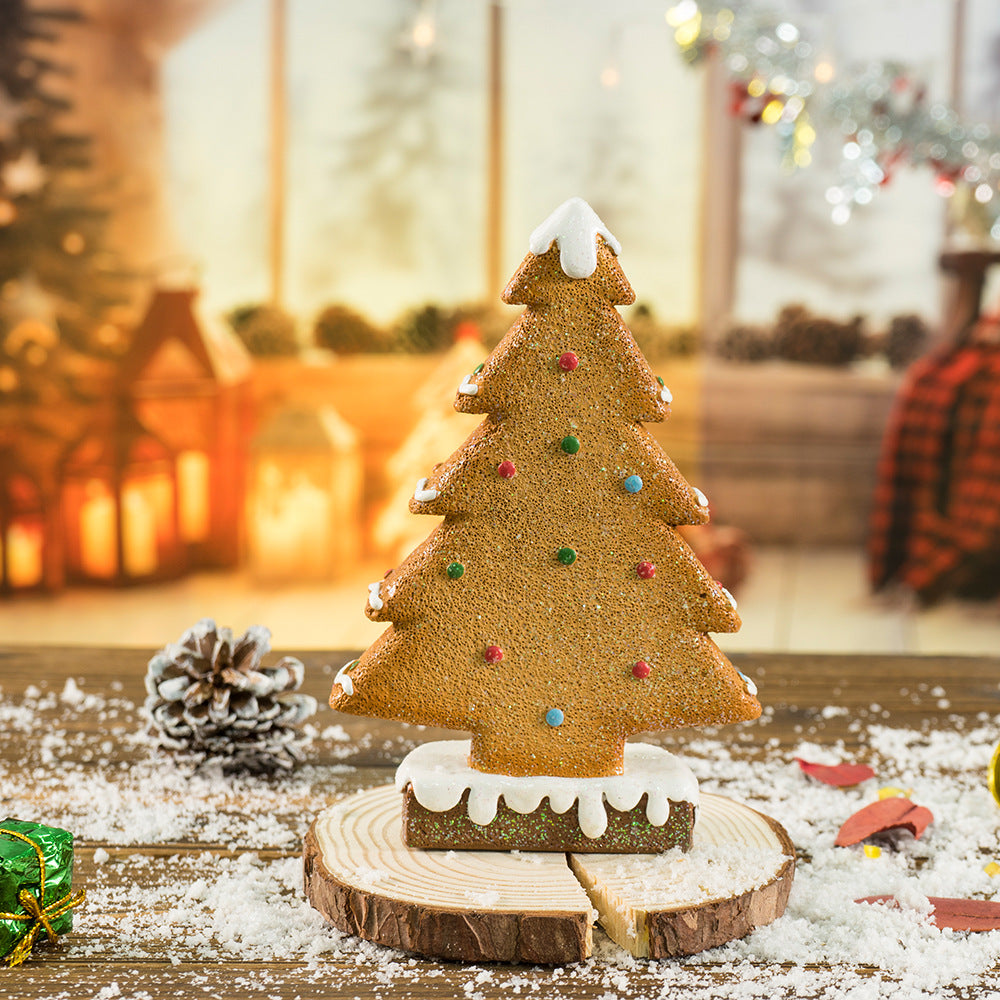 Gingerbread Christmas Tree Tabletop Holiday Decoration