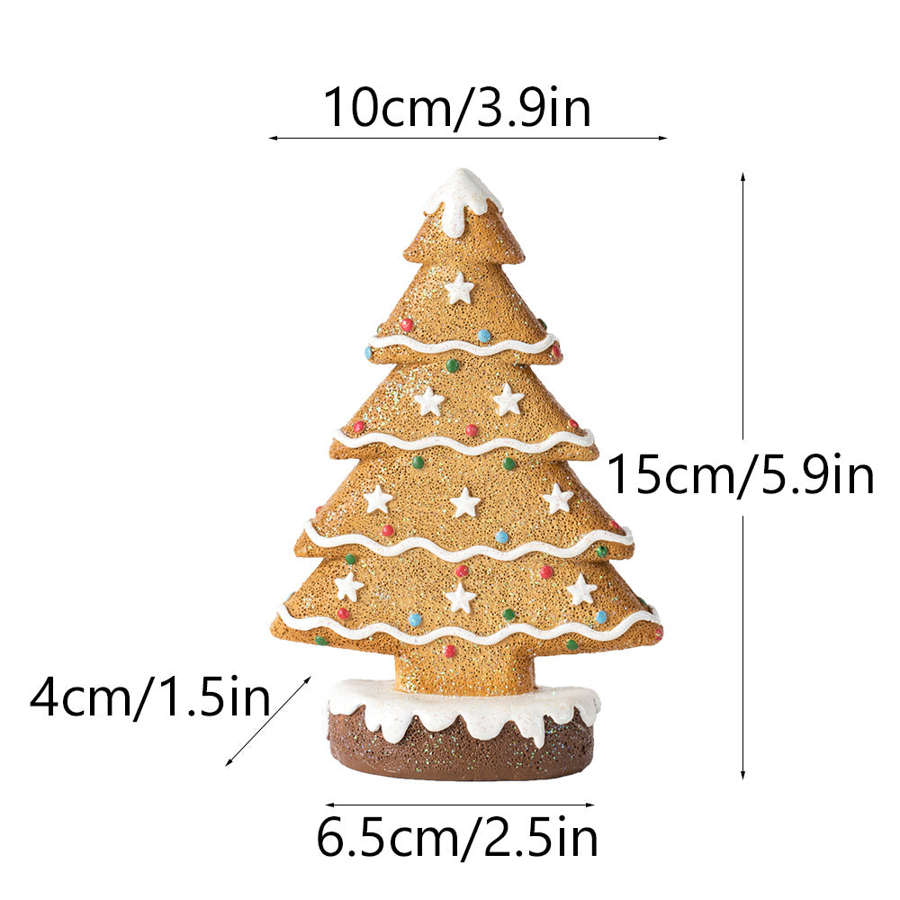 Gingerbread Christmas Tree Tabletop Holiday Decoration