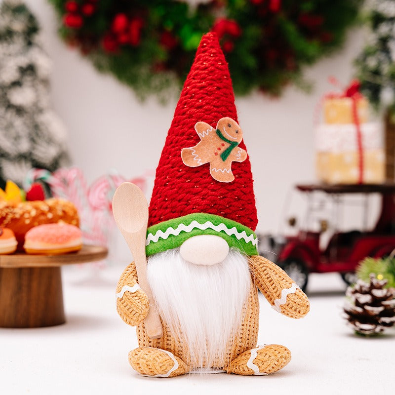 Christmas Gnome Figurines with Warm Glowing Lights