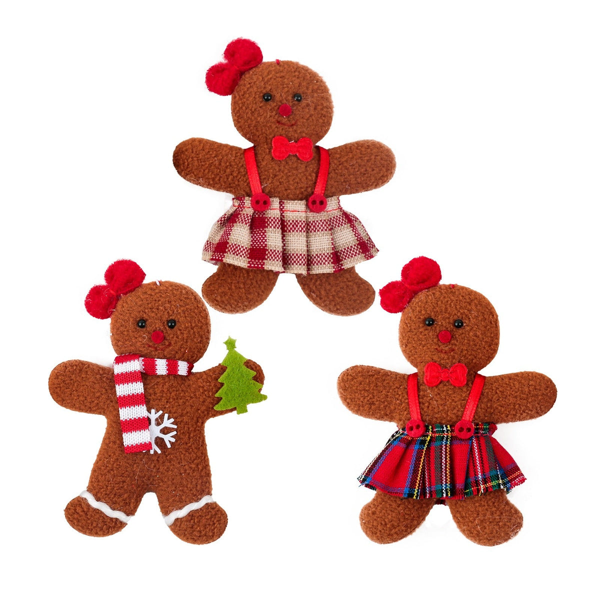 Gingerbread Man Ornaments for Festive Christmas Trees