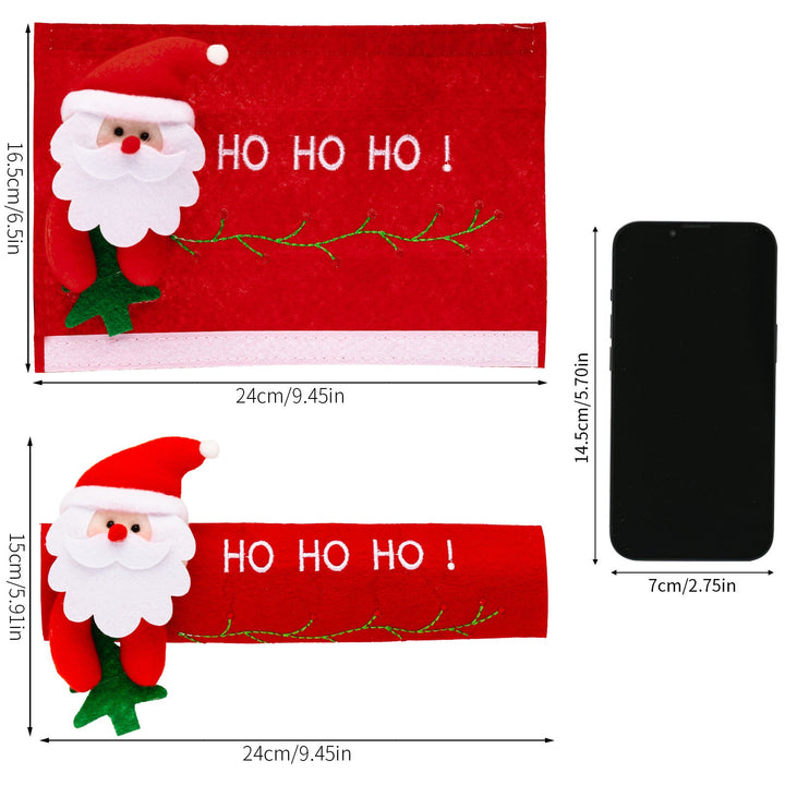 Christmas Handle Covers for Festive Kitchen Decor