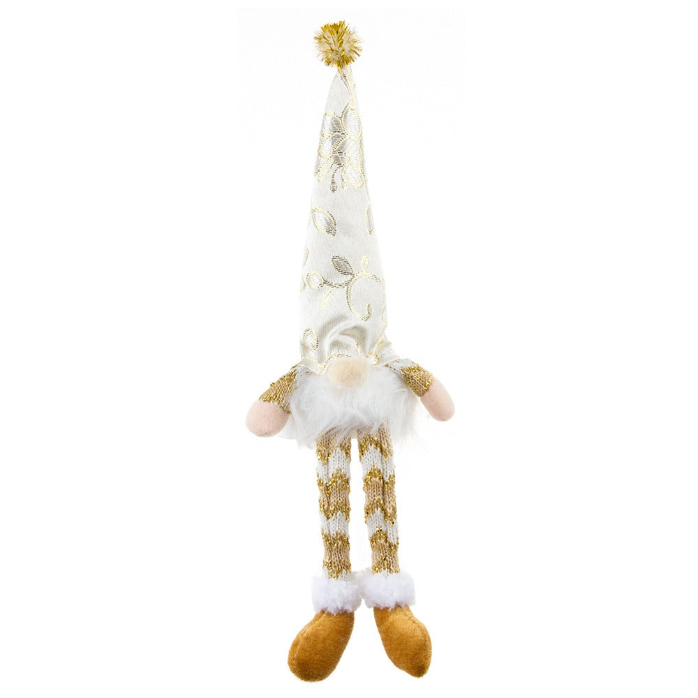 Gold Christmas Gnome Decoration for Elegant Mantels