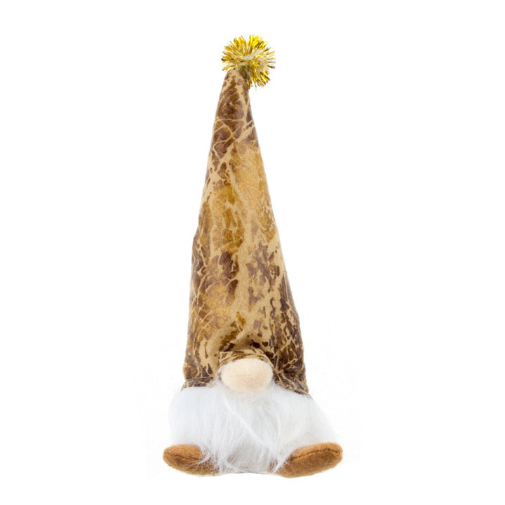 Gold Christmas Gnome Decoration for Elegant Mantels