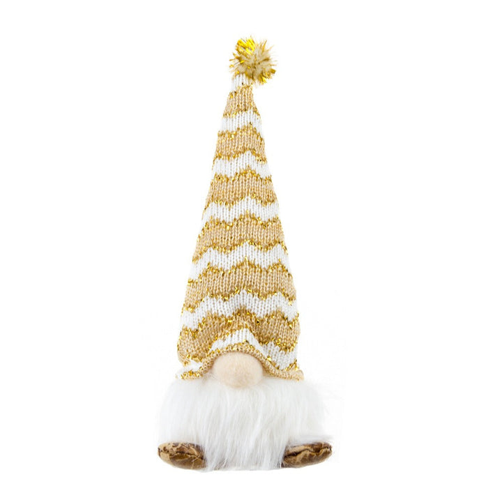 Gold Christmas Gnome Decoration for Elegant Mantels