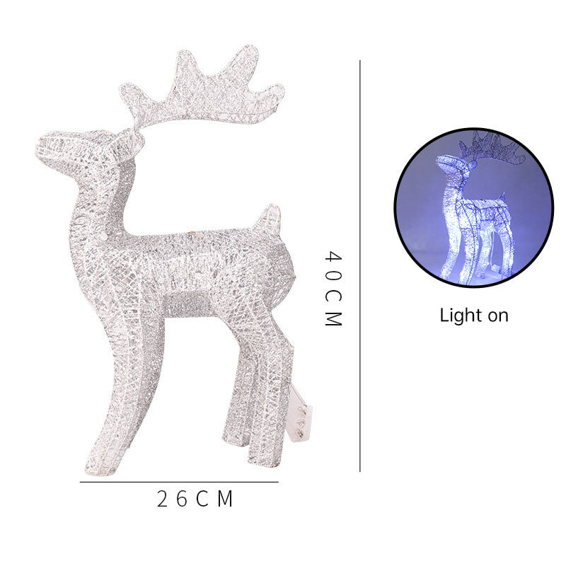 Light-Up Reindeer Decor 40cm Wireframe Christmas Deer
