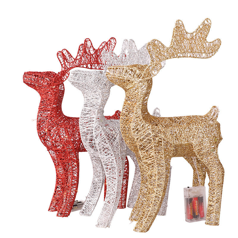 Light-Up Reindeer Decor 40cm Wireframe Christmas Deer