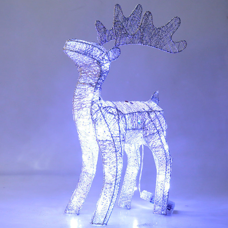 Light-Up Reindeer Decor 40cm Wireframe Christmas Deer