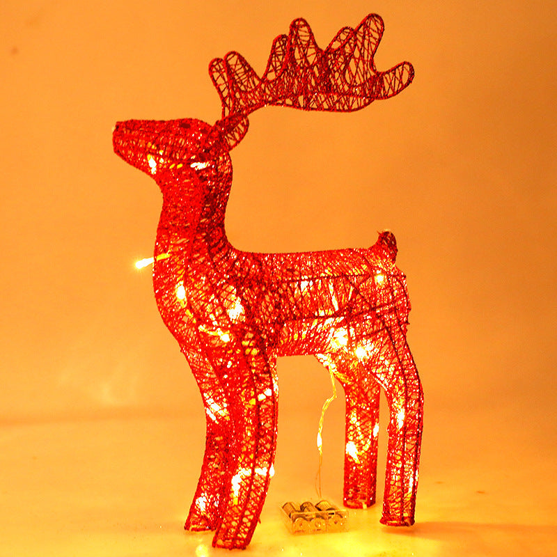 Light-Up Reindeer Decor 40cm Wireframe Christmas Deer