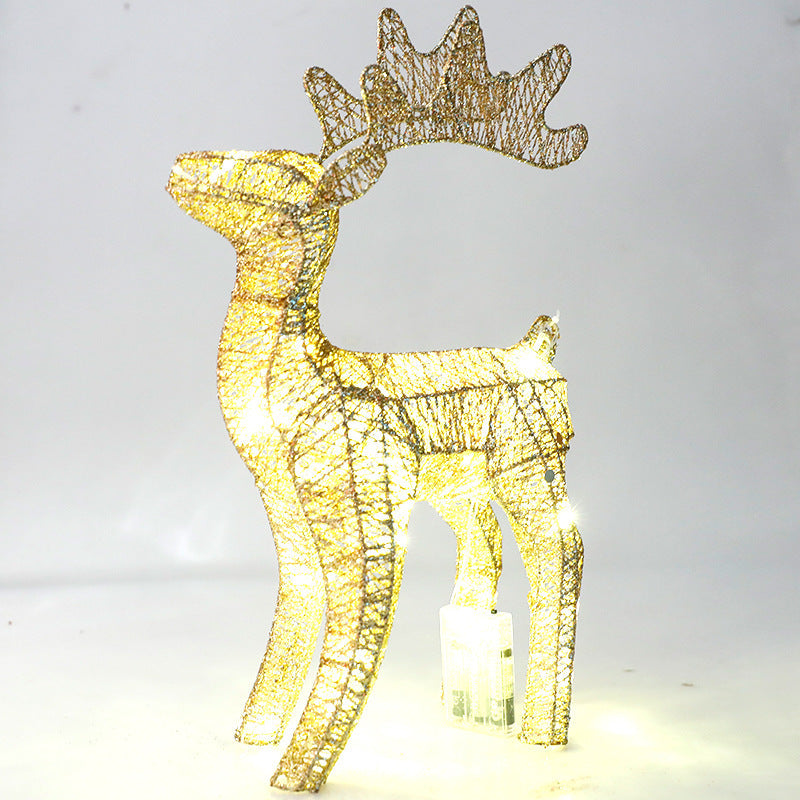 Light-Up Reindeer Decor 40cm Wireframe Christmas Deer