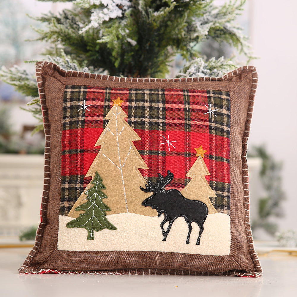 Christmas Plaid Pillow Cover for Cozy Holiday Decor