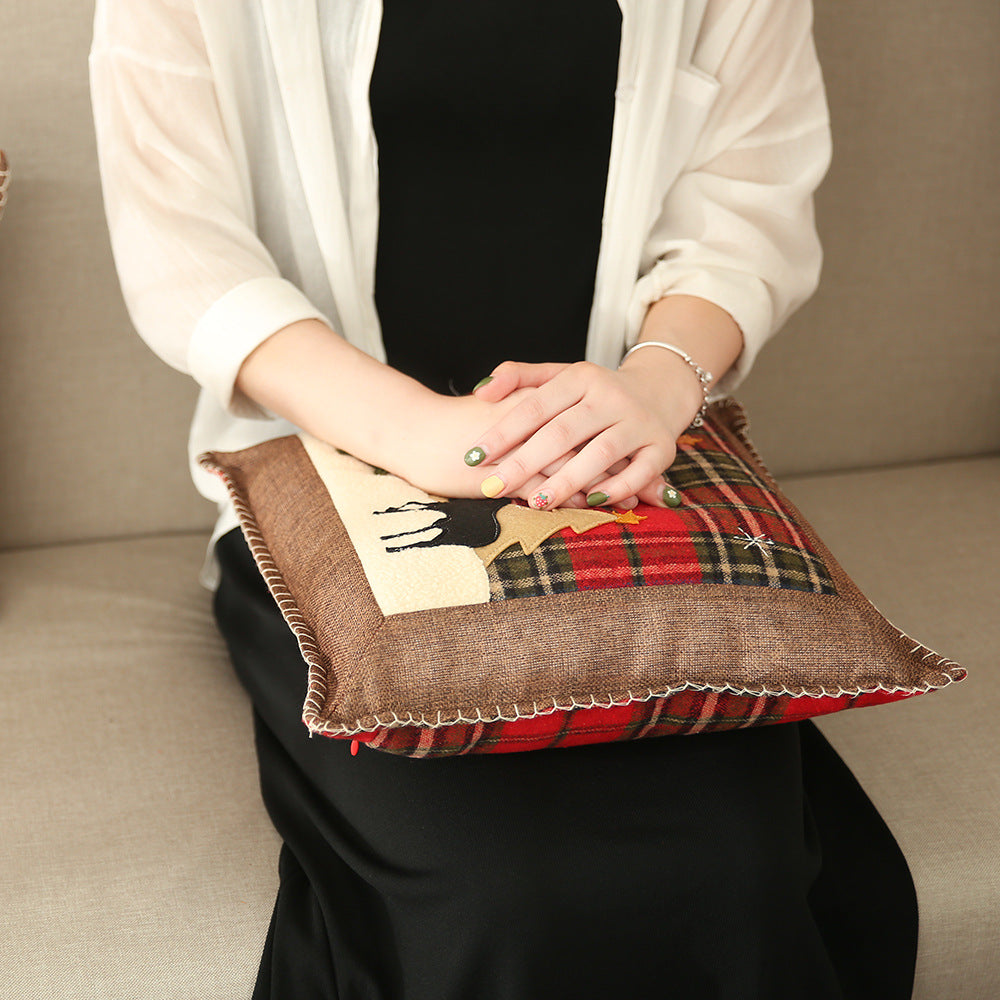 Christmas Plaid Pillow Cover for Cozy Holiday Decor