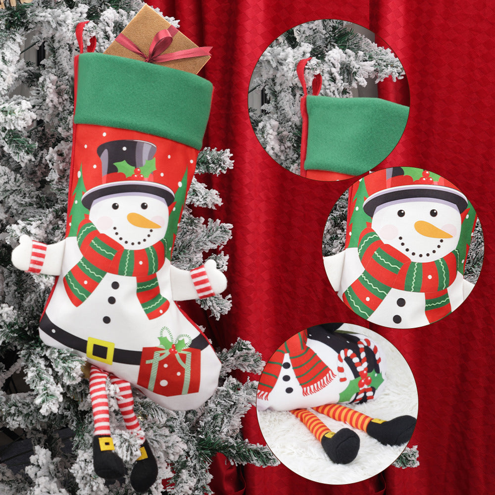 Christmas Stocking Set: 4 Festive Character Holders