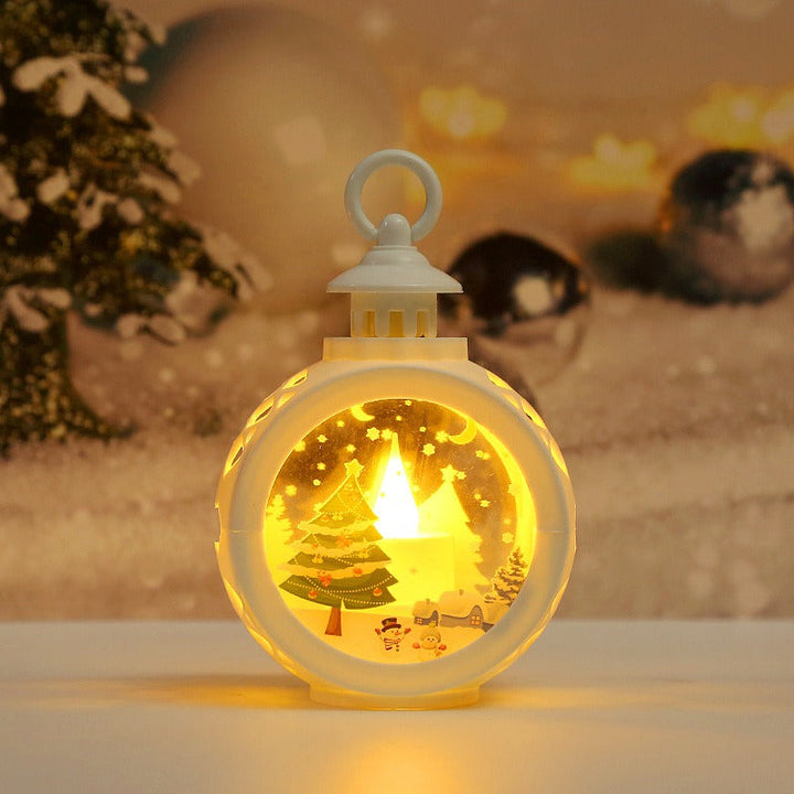 Christmas LED Lantern for Cozy Holiday Window Glow