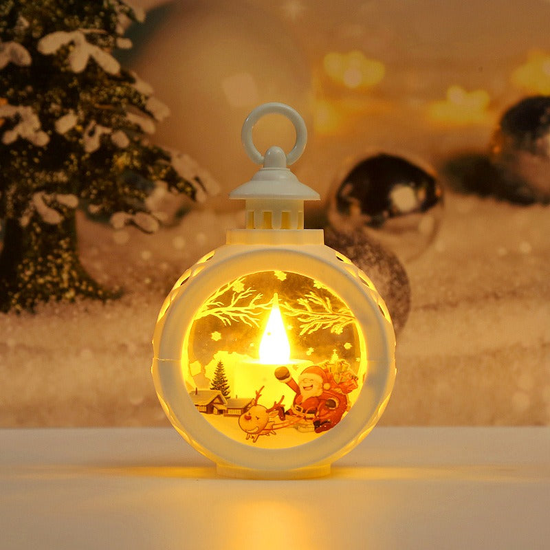 Christmas LED Lantern for Cozy Holiday Window Glow