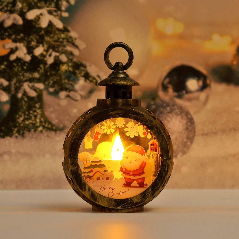 Christmas LED Lantern for Cozy Holiday Window Glow