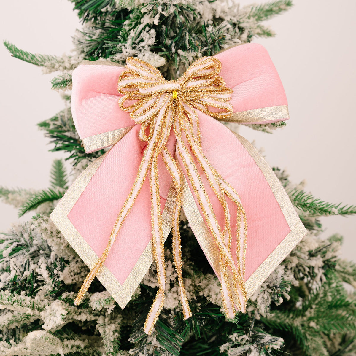 Velvet Christmas Bow for Elegant Holiday Tree Displays