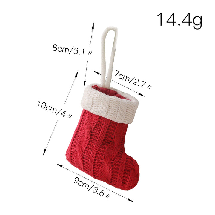 Mini Knitted Christmas Stockings for Festive Tables