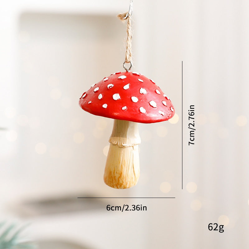 Christmas Mushroom Ornaments for Woodland Tree Charm Decor