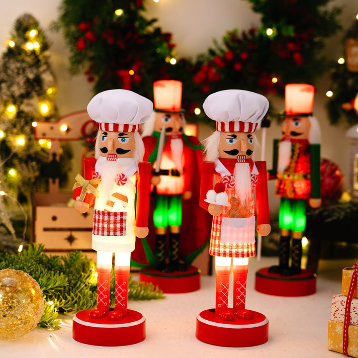 Light-Up Nutcracker Soldier Christmas Decoration Figure