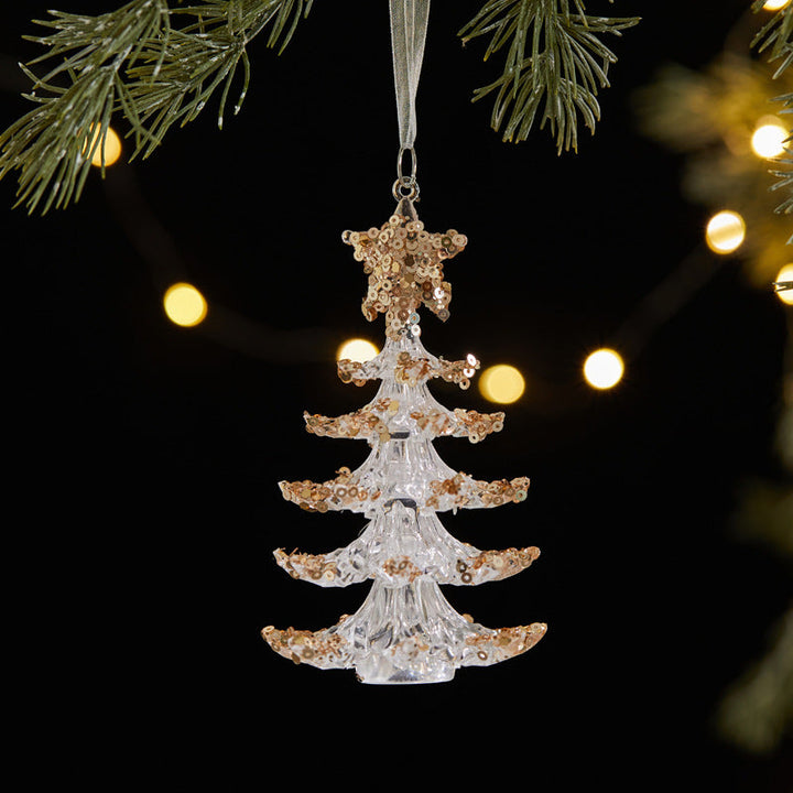Christmas Tree Ornaments With Elegant Sparkle