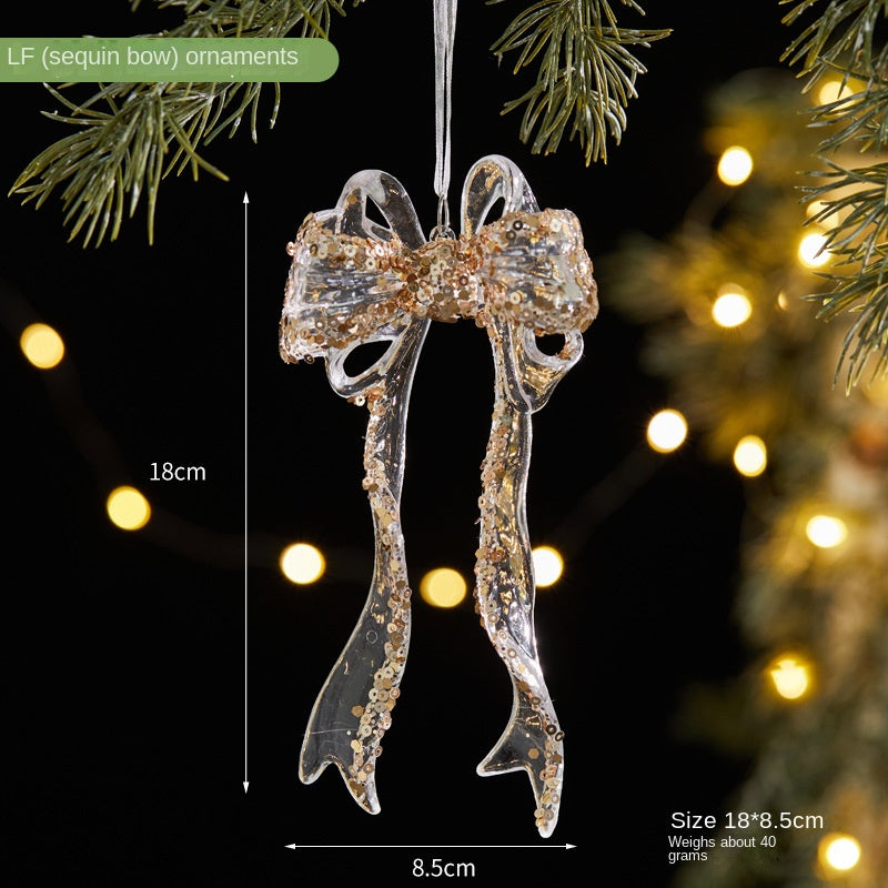 Christmas Tree Ornaments With Elegant Sparkle