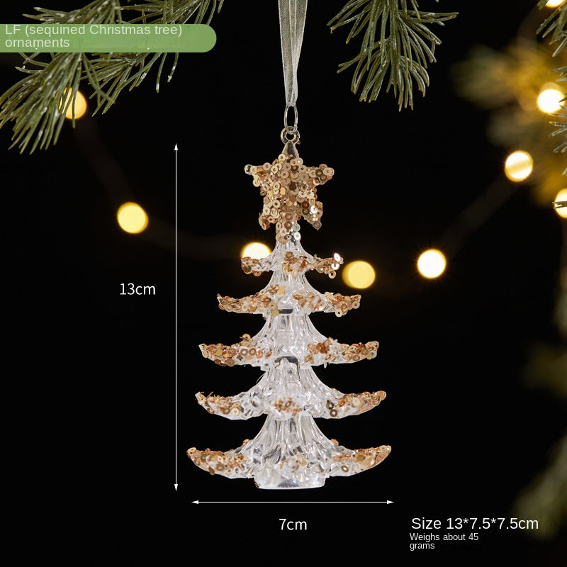 Christmas Tree Ornaments With Elegant Sparkle