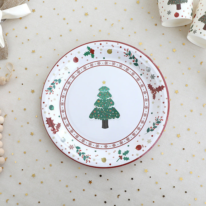 Christmas Party Tableware Set for Festive Holiday Tables