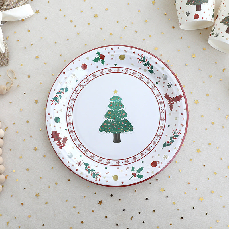 Christmas Party Tableware Set for Festive Holiday Tables