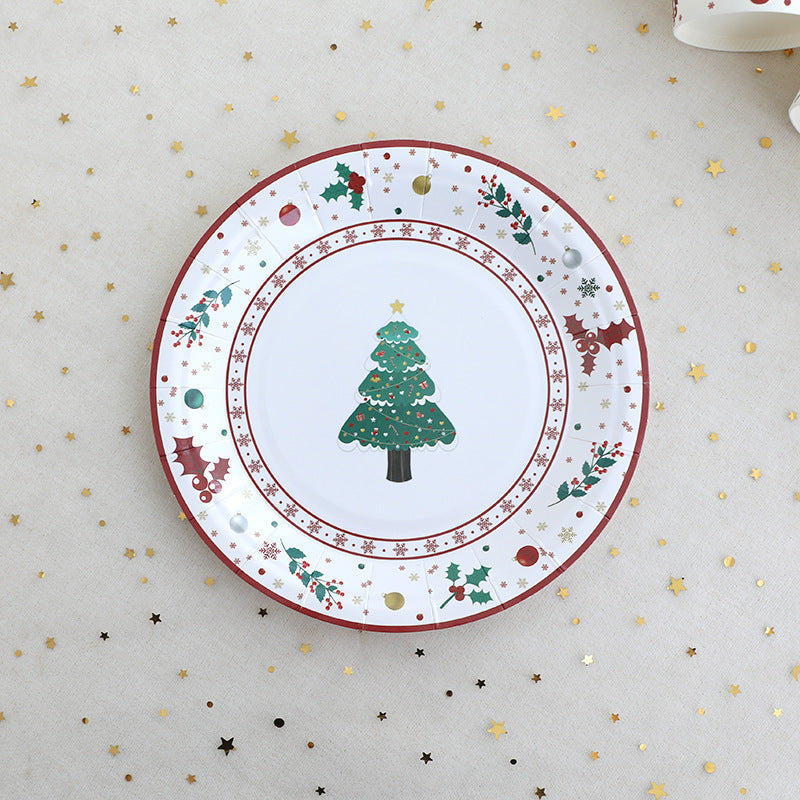 Christmas Party Tableware Set for Festive Holiday Tables