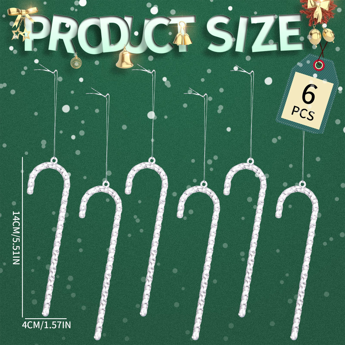 Christmas Candy Cane Ornaments for Festive Sparkle