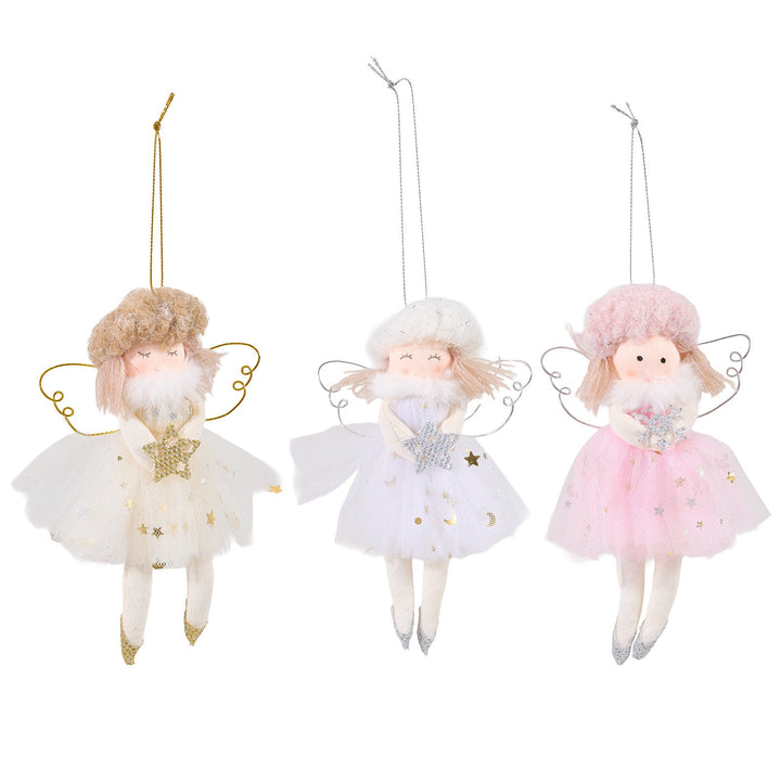 Christmas Angel Ornament — Soft Pastel Tree Charm