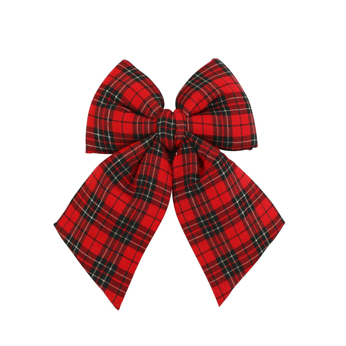 Plaid Christmas Bow Ornament for Festive Holiday Decor