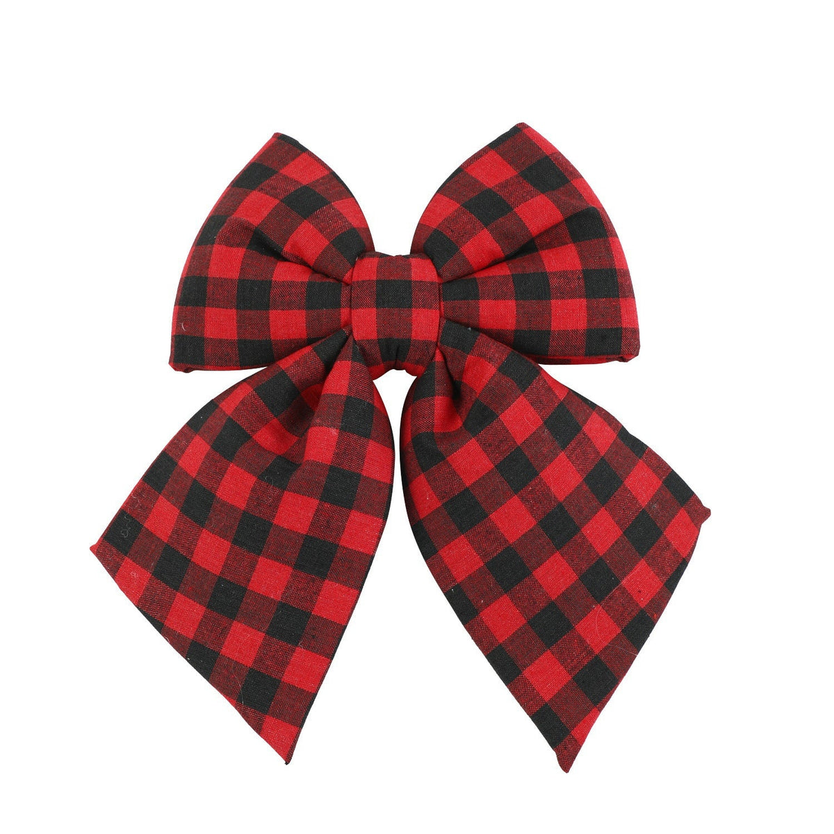 Plaid Christmas Bow Ornament for Festive Holiday Decor