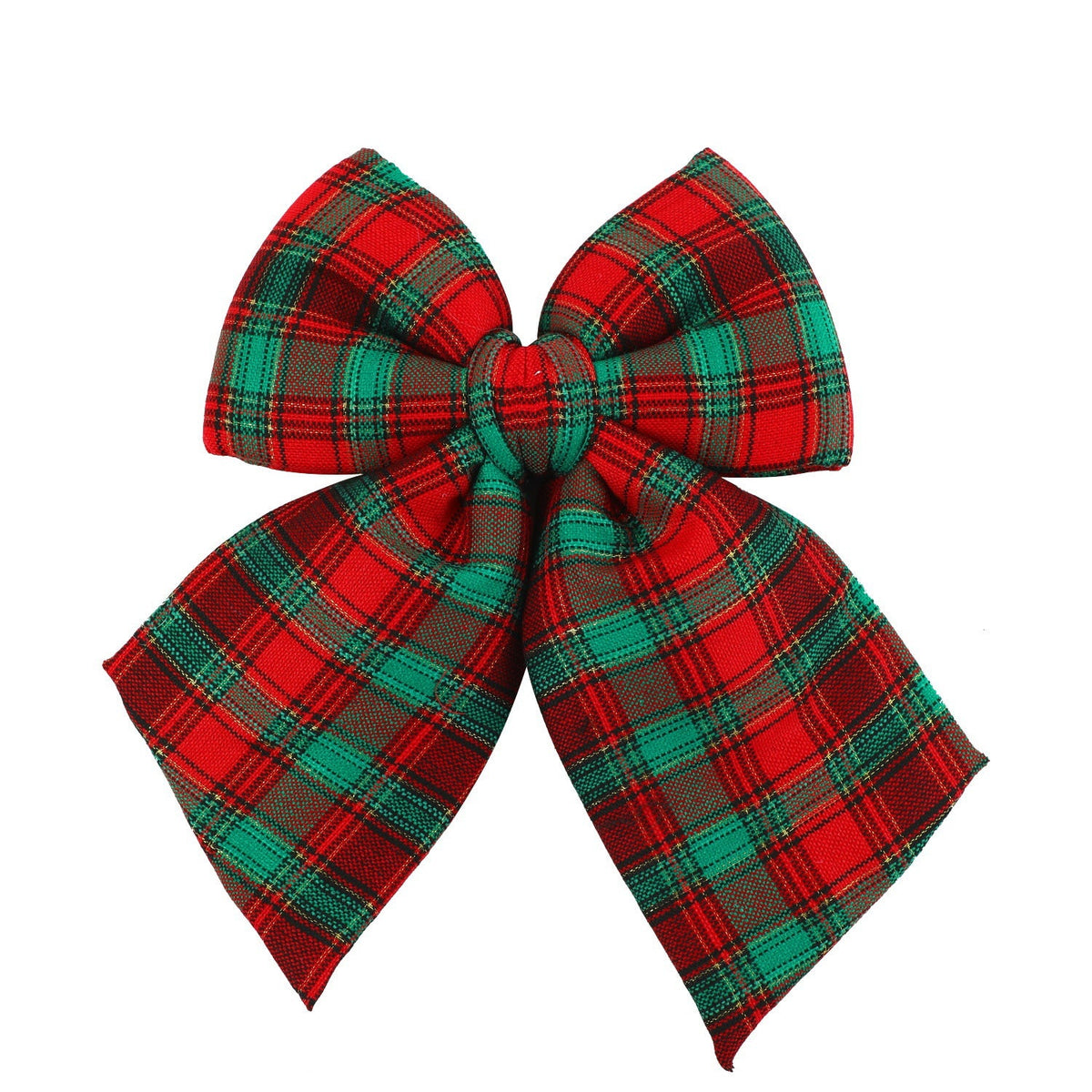 Plaid Christmas Bow Ornament for Festive Holiday Decor