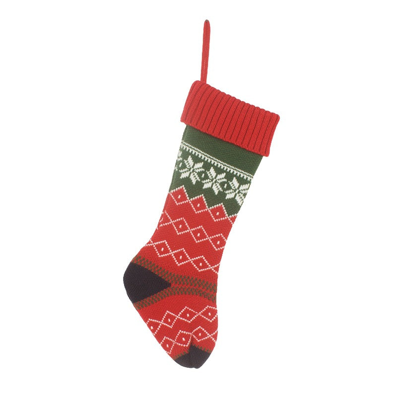 Knitted Christmas Stocking For Cozy Gift Displays