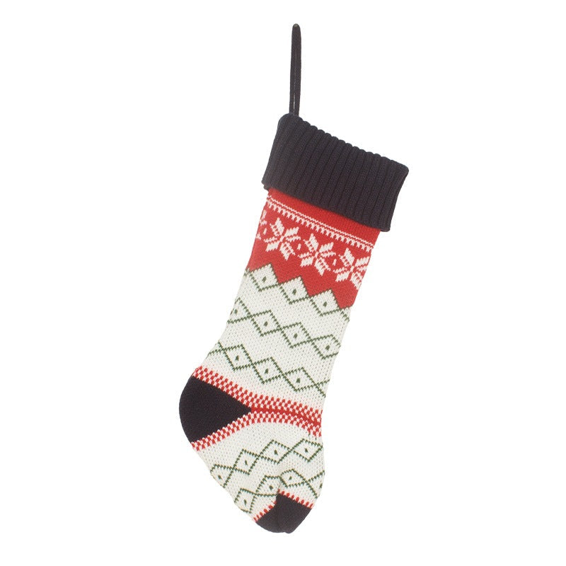 Knitted Christmas Stocking For Cozy Gift Displays