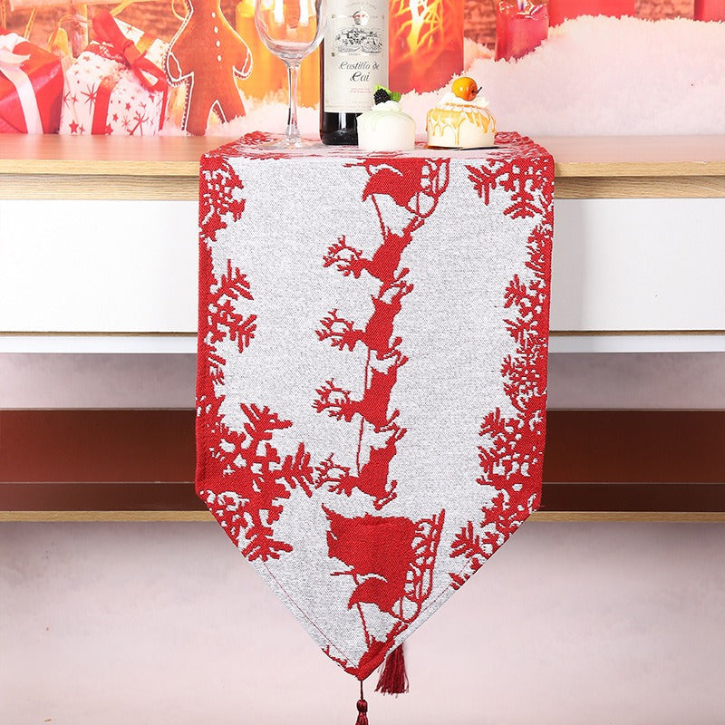 Christmas Table Runner Flag for Festive Holiday Tables