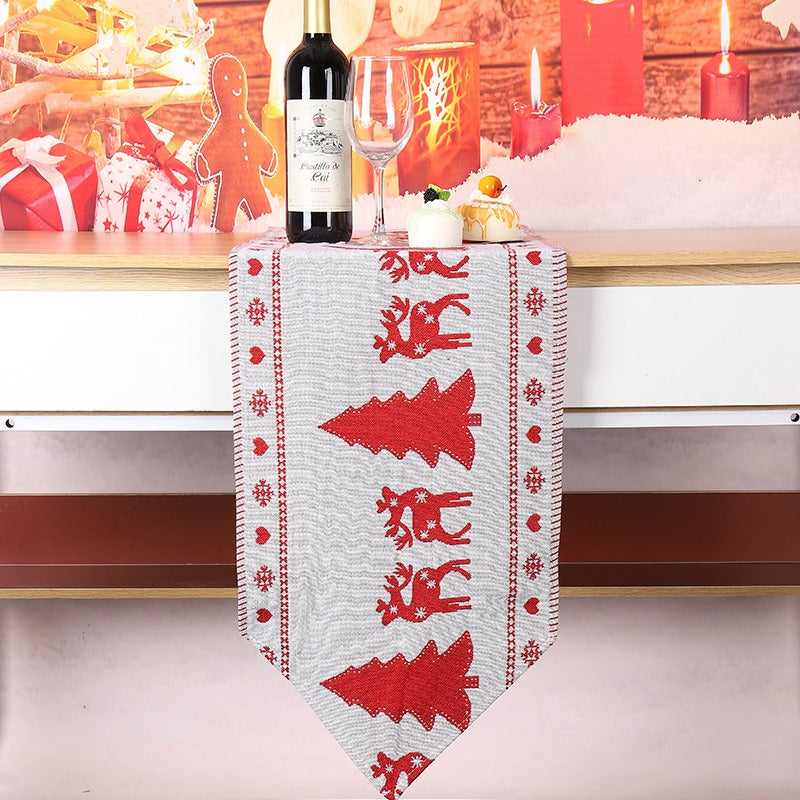 Christmas Table Runner Flag for Festive Holiday Tables