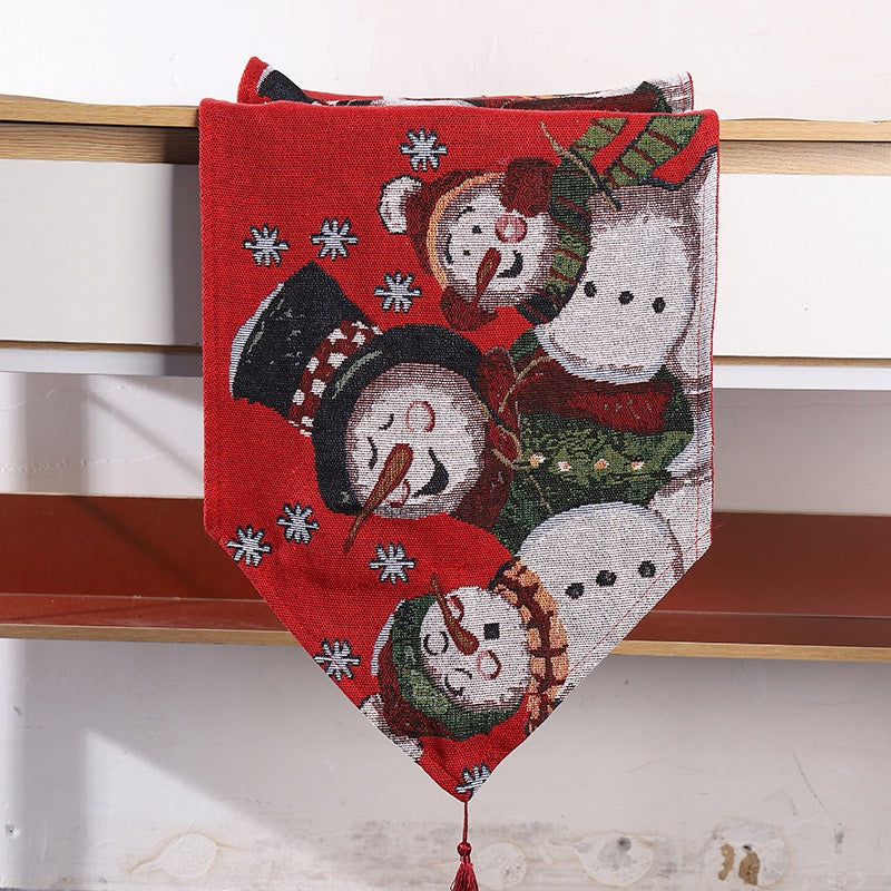 Christmas Table Runner Flag for Festive Holiday Tables
