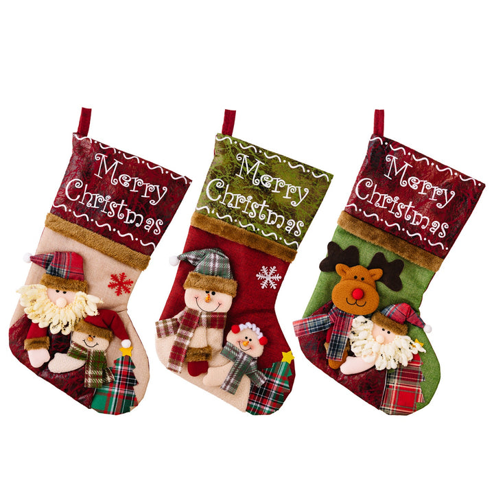 3D Christmas Stockings for a Festive Mantel Display