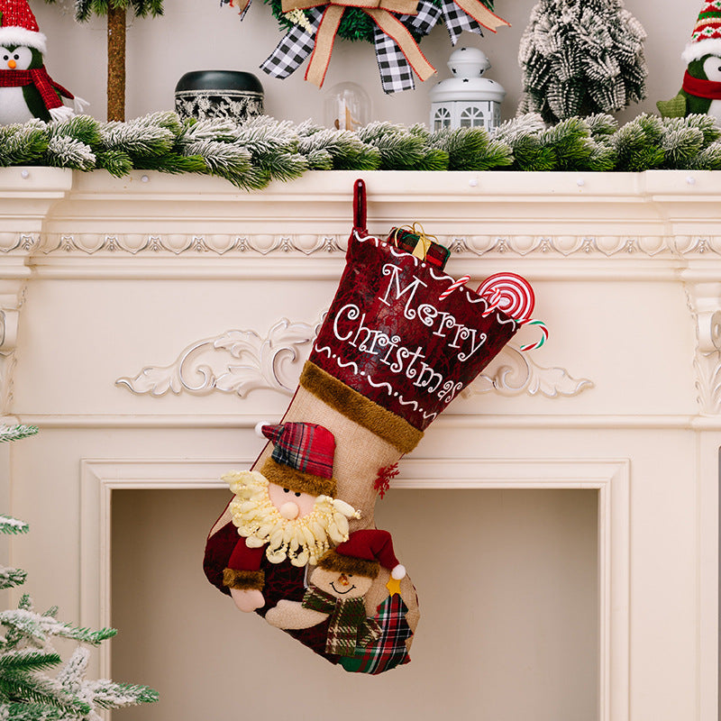 3D Christmas Stockings for a Festive Mantel Display