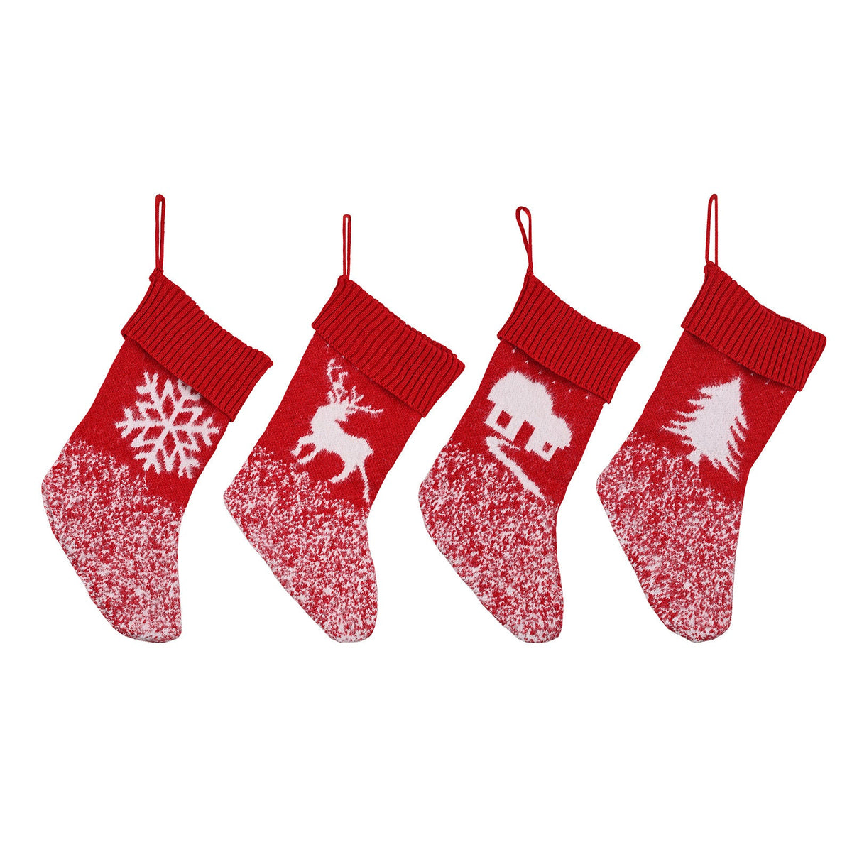 Christmas Stockings Set of 4 for Festive Mantel Decor