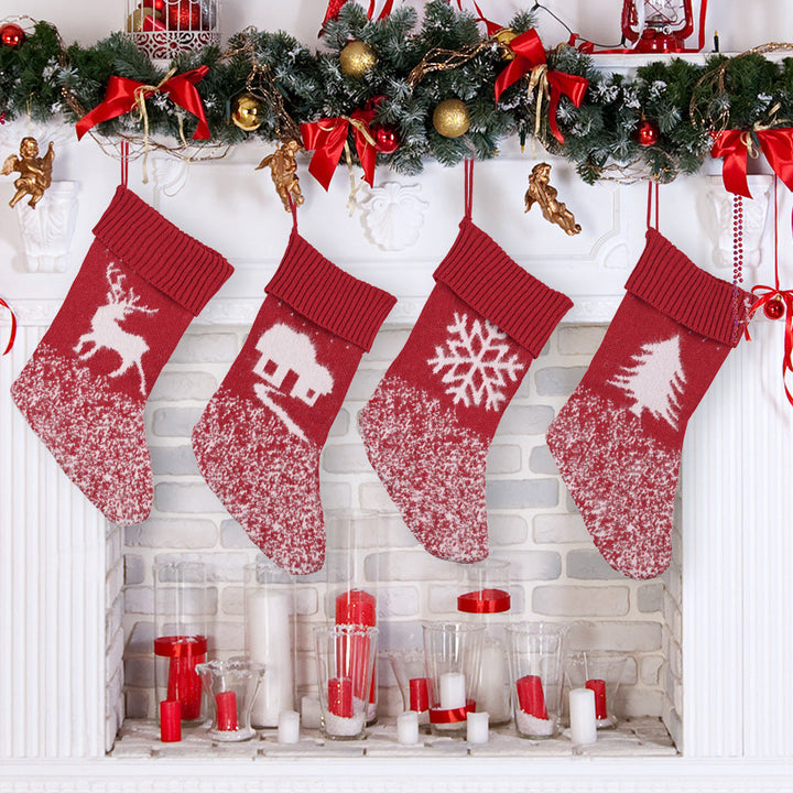 Christmas Stockings Set of 4 for Festive Mantel Decor