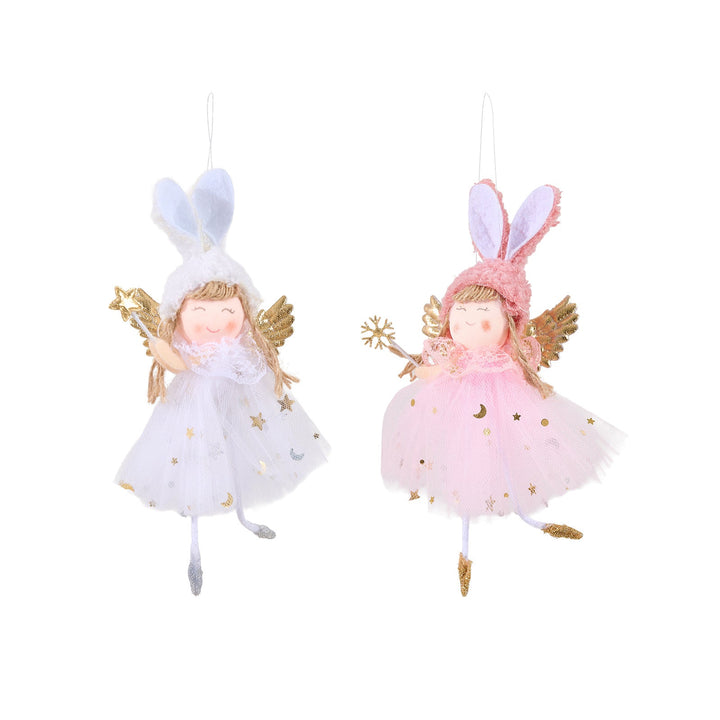 Rabbit Angel Ornaments for Whimsical Christmas Trees