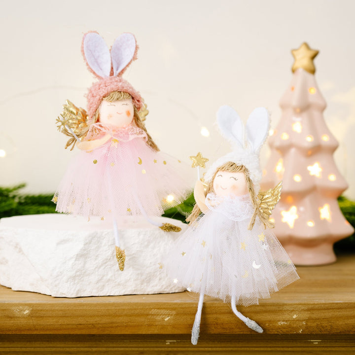 Rabbit Angel Ornaments for Whimsical Christmas Trees