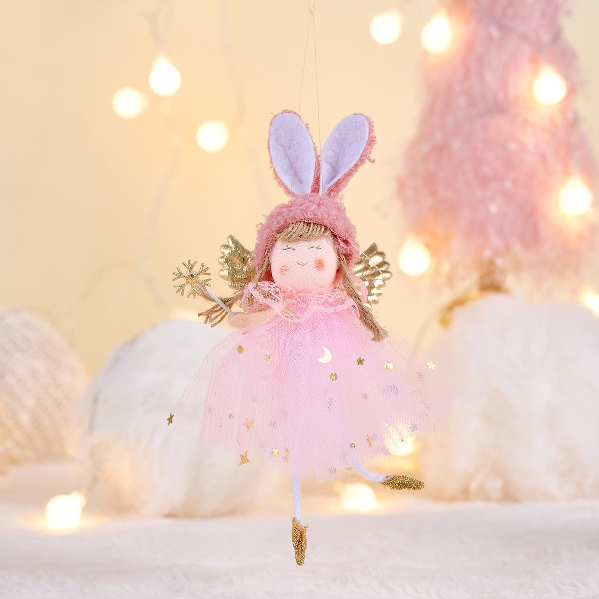 Rabbit Angel Ornaments for Whimsical Christmas Trees