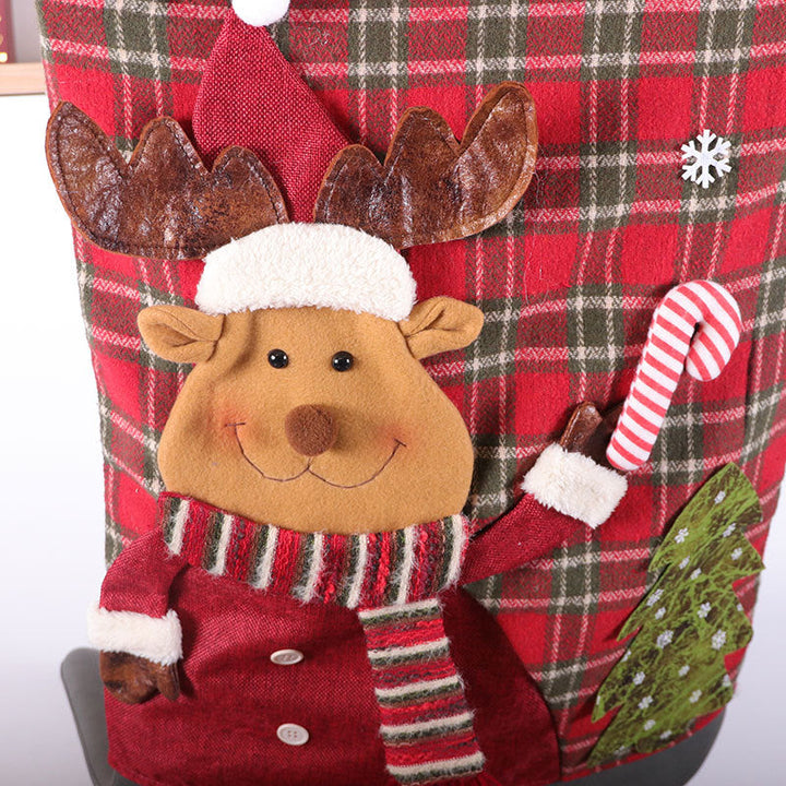 Christmas Chair Backrest Cover for Festive Holiday Seating