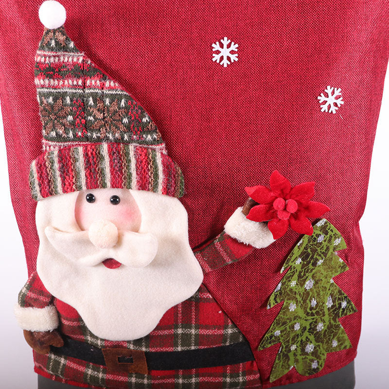 Christmas Chair Backrest Cover for Festive Holiday Seating