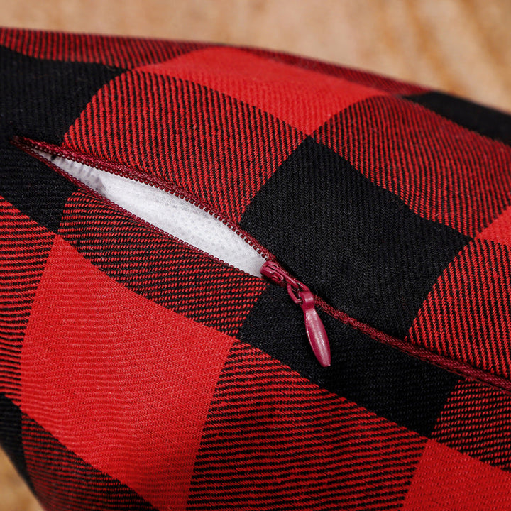 Christmas Pillow Cover Red Buffalo Check Holiday Decor